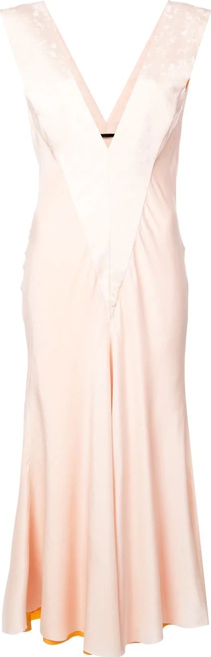 Haider Ackermann draped v-neck dress