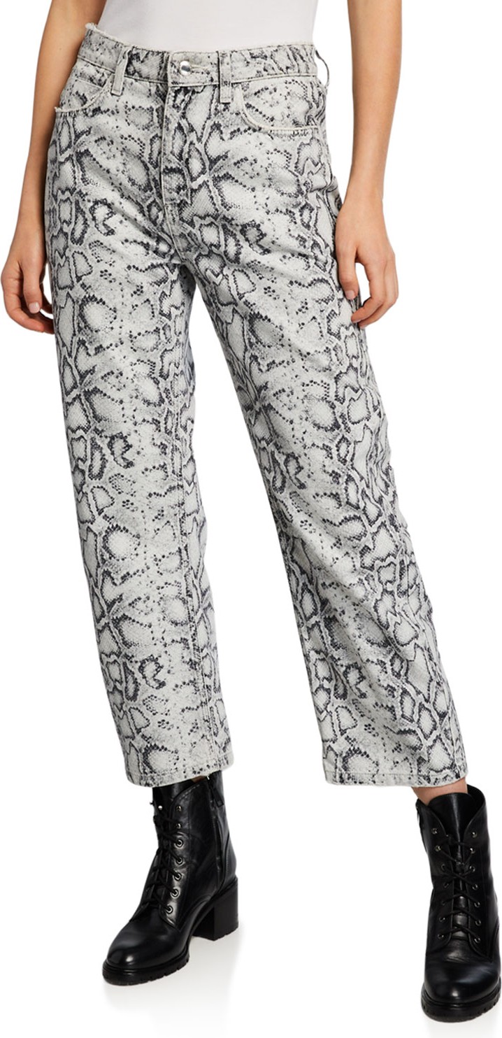 Alexanderwang.T Bluff Python Straight-Leg Jeans