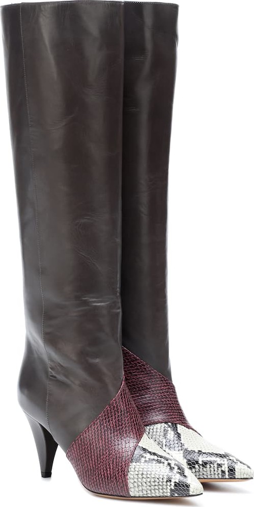 Isabel Marant Laomi leather patchwork boots
