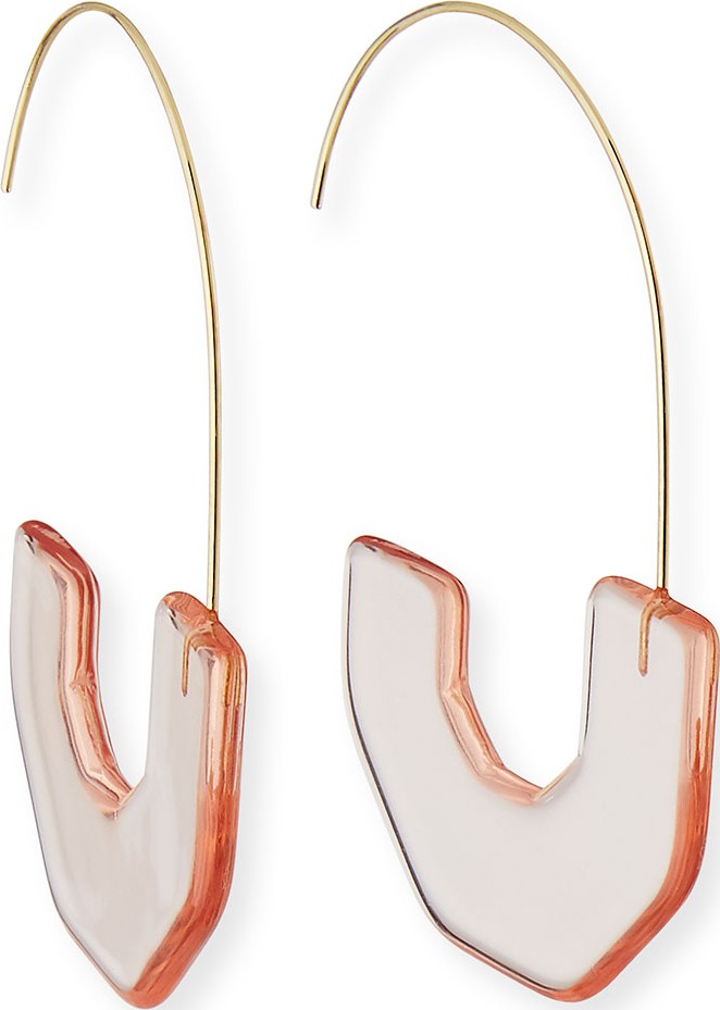 BAUBLEBAR Faina Lucite Hoop Earrings