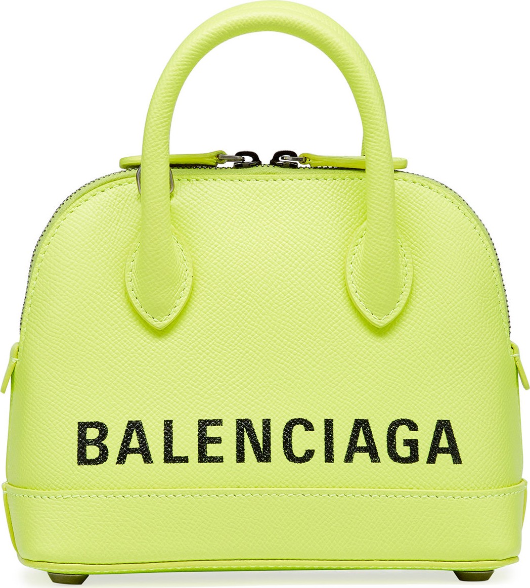 Balenciaga Ville XXS AJ Top-Handle Bag with Logo