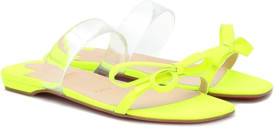 Christian Louboutin Just Nodo PVC-trimmed leather sandals