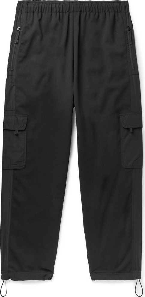 McQ - Alexander McQueen Black Tech Wool-Blend Cargo Trousers