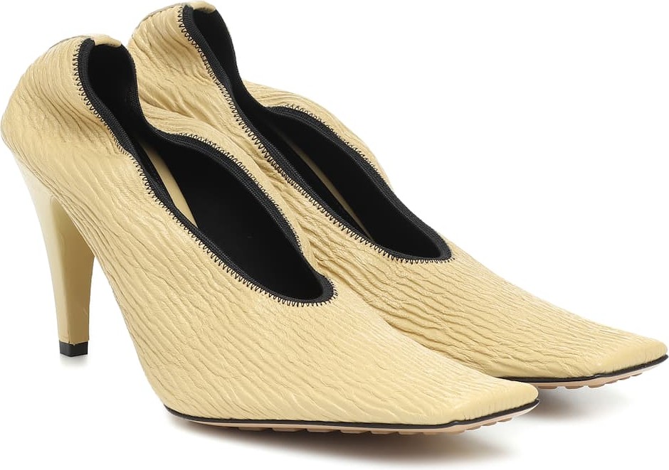 Bottega Veneta Crunch Sharpei leather pumps