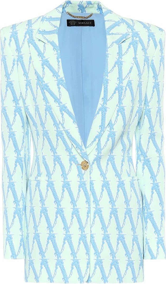 Versace Exclusive to Mytheresa – Virtus printed cady blazer