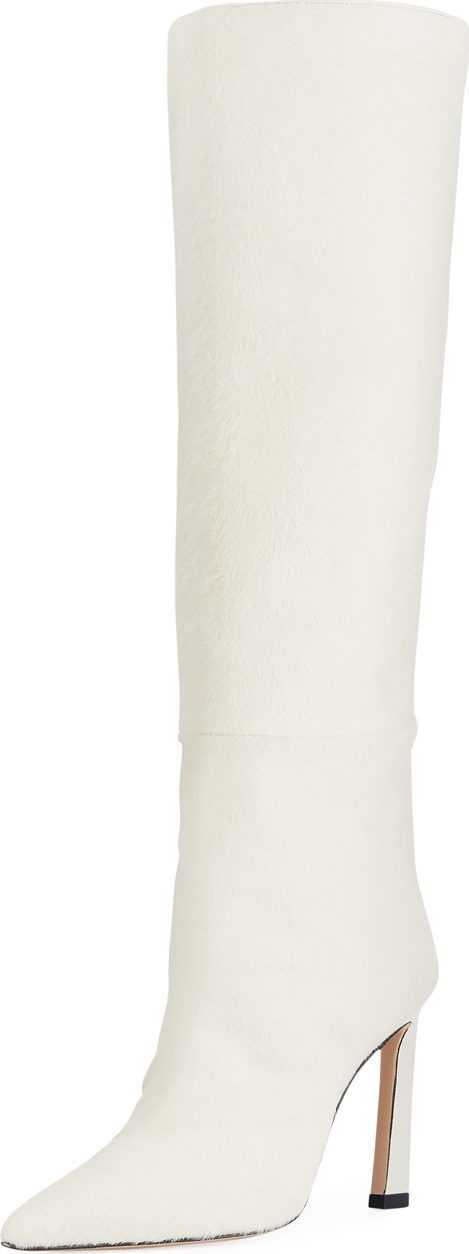 Stuart Weitzman Aces Calf Hair Luxe Knee Boots