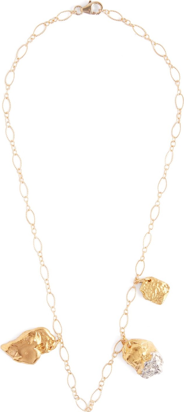 Alighieri Girl and Love gold-plated charm necklace