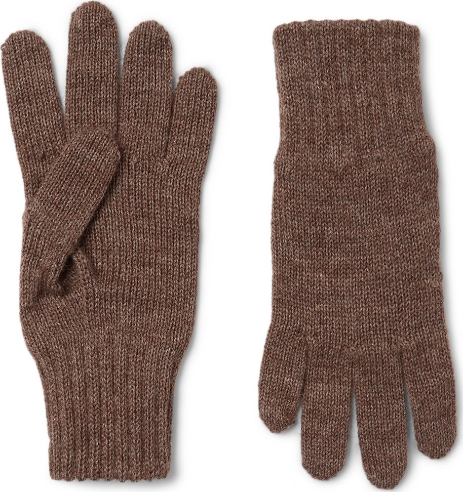 De Bonne Facture Alpaca and Wool-Blend Gloves