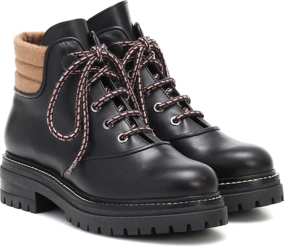 Max Mara Harlow leather ankle boots