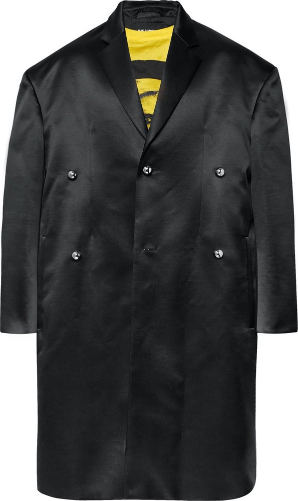 Raf Simons Oversized Wool and Silk-Blend Duchess Satin Coat