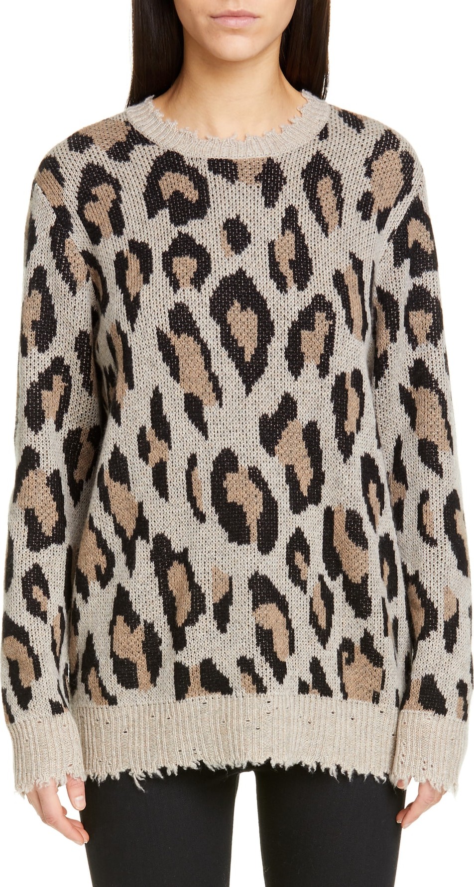 R13 Leopard Cashmere Sweater