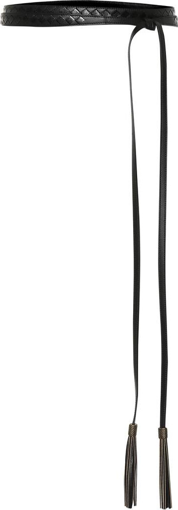 Bottega Veneta Leather and snakeskin belt