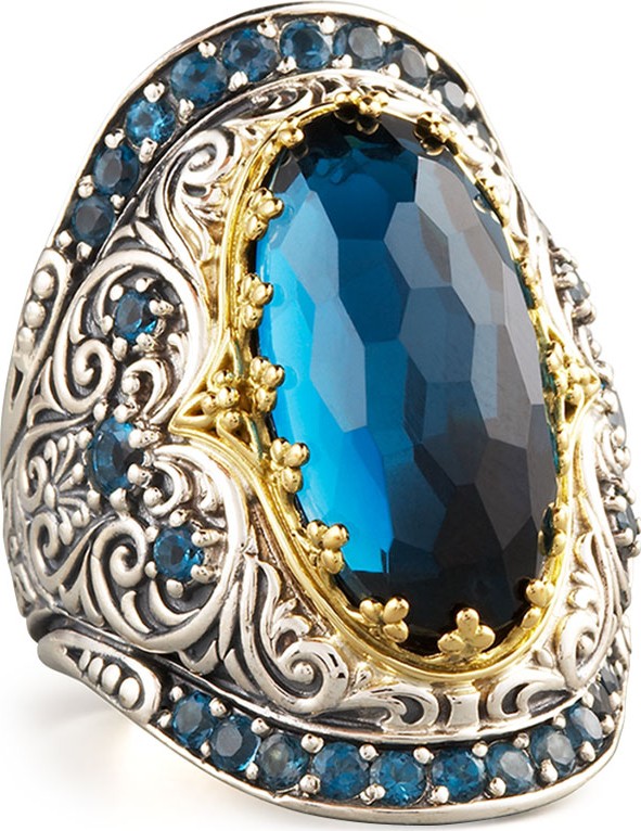 Konstantino London Blue Topaz Ring