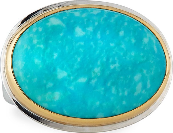 Dina Mackney Comfort-Cut Turquoise Ring