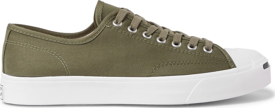 Converse Jack Purcell OX Rubber-Trimmed Canvas Sneakers