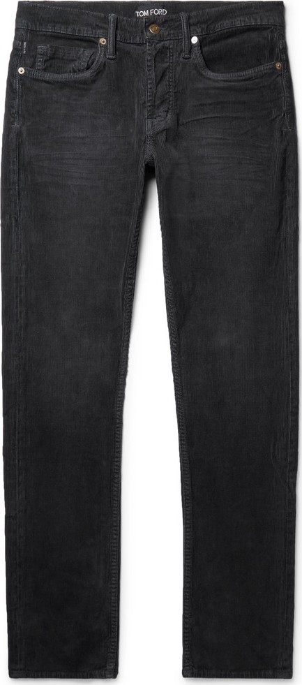 TOM FORD Slim-Fit Stretch-Cotton Corduroy Trousers