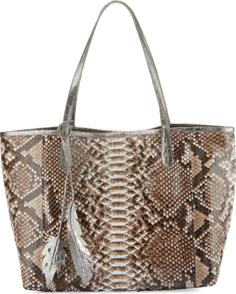 Nancy Gonzalez Erica Python Shopper Tote Bag