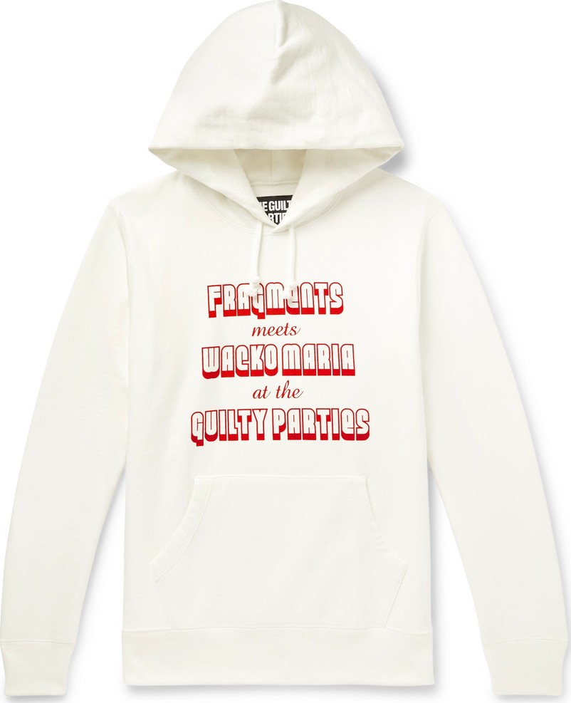 Wacko Maria + Fragment Printed Loopback Cotton-Jersey Hoodie