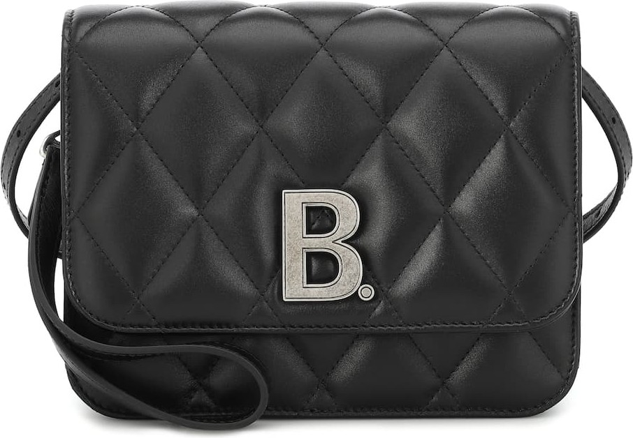 Balenciaga B. Small quilted leather shoulder bag