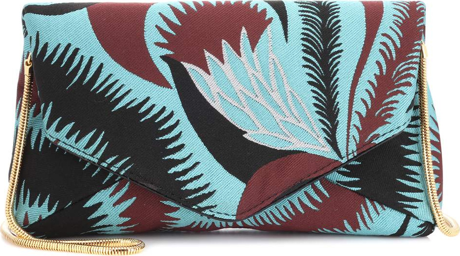 Dries Van Noten Jacquard clutch