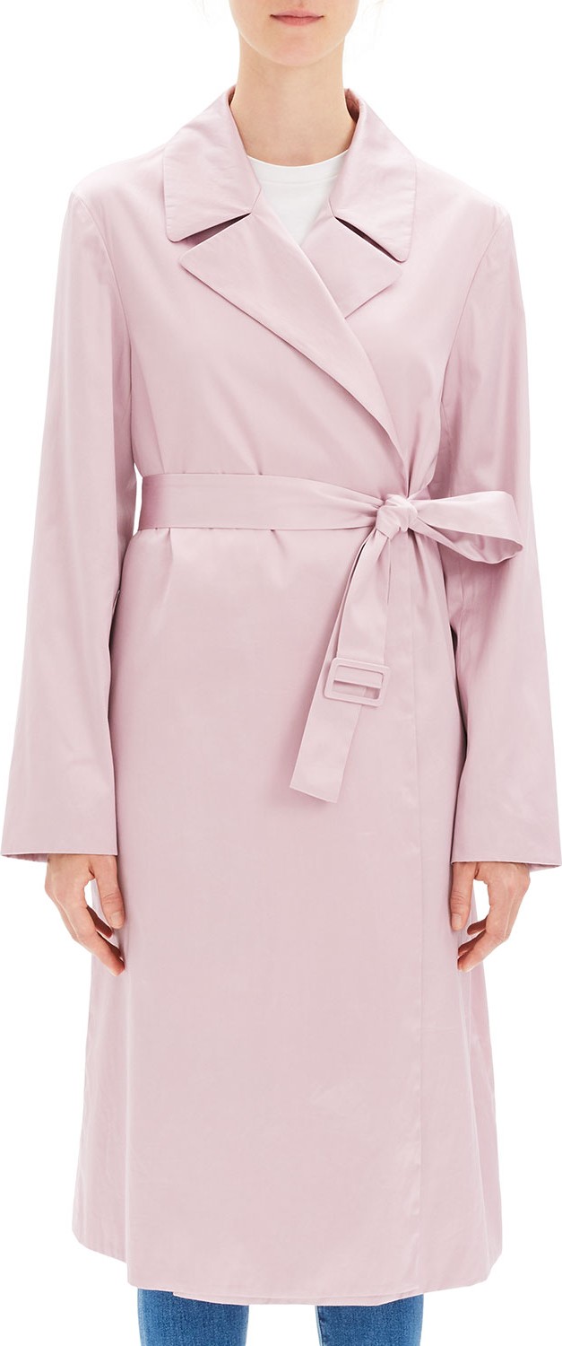 Theory Chintz Cotton Belted Trench Coat