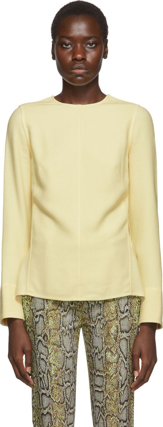 Victoria Beckham Off-White Open Back Blouse