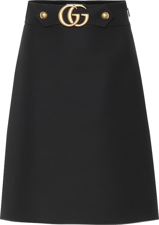 Gucci Wool and silk skirt