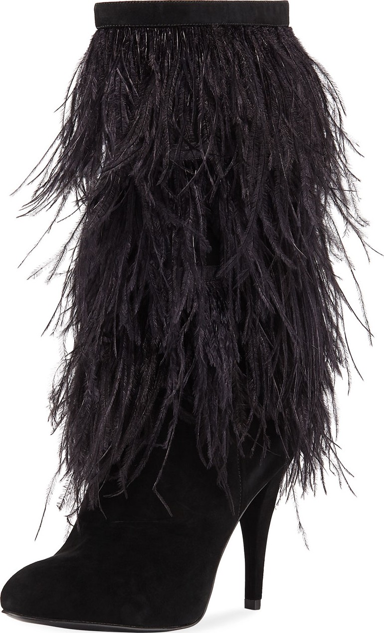 MICHAEL MICHAEL KORS Asha Tall Feather Booties