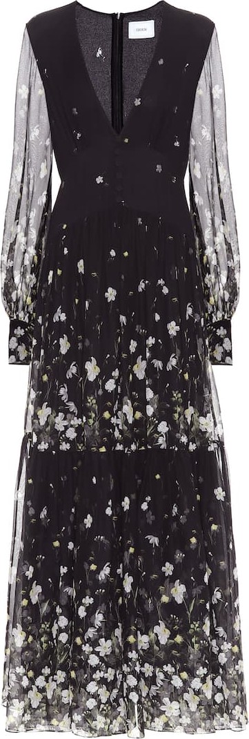 Erdem Tabetha silk-voile midi dress