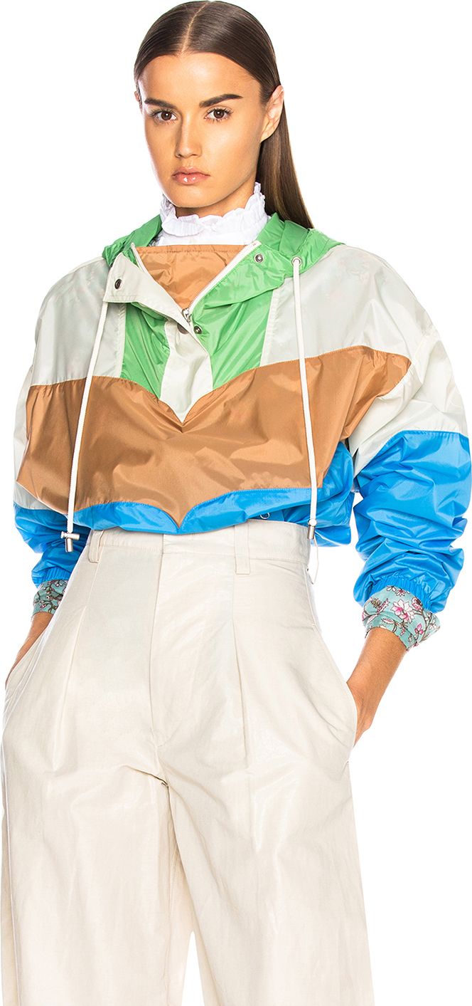 Isabel Marant Etoile Cyriel Color Blocked Raincoat