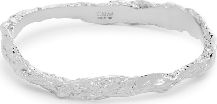 Chloe Anouck crinkle-effect brass bracelet