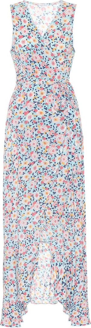 Poupette St Barth Bonnie floral wrap dress