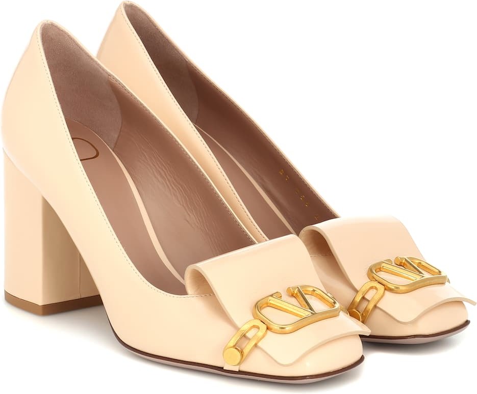 Valentino Valentino Garavani VLOGO patent leather pumps