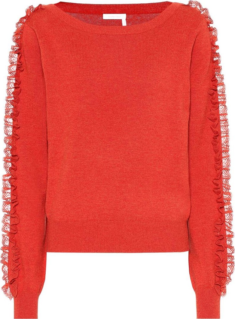 See By Chloé Cotton and silk-blend sweater