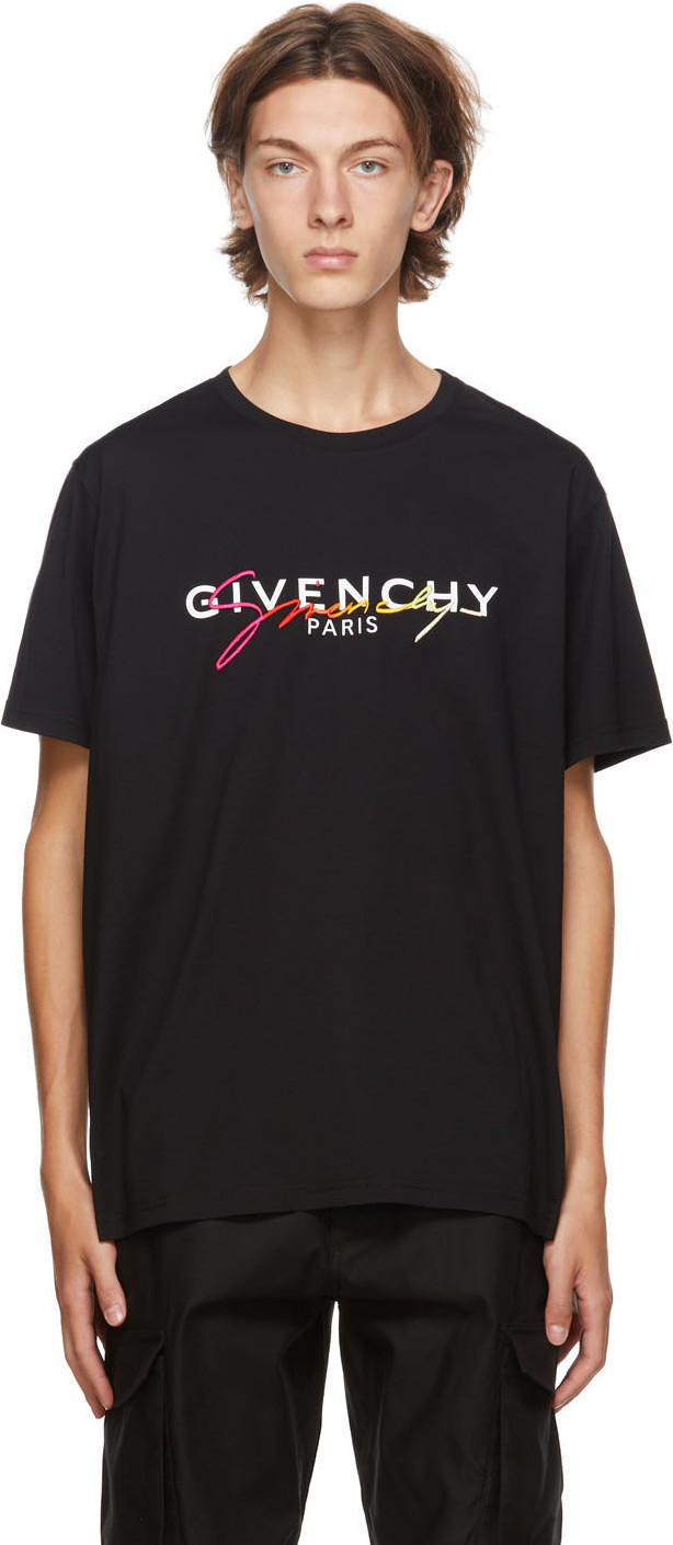 Givenchy - Black Degrade Signature T-Shirt