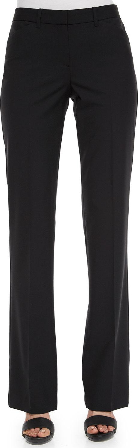 Theory Max Straight-Leg Suit Pants