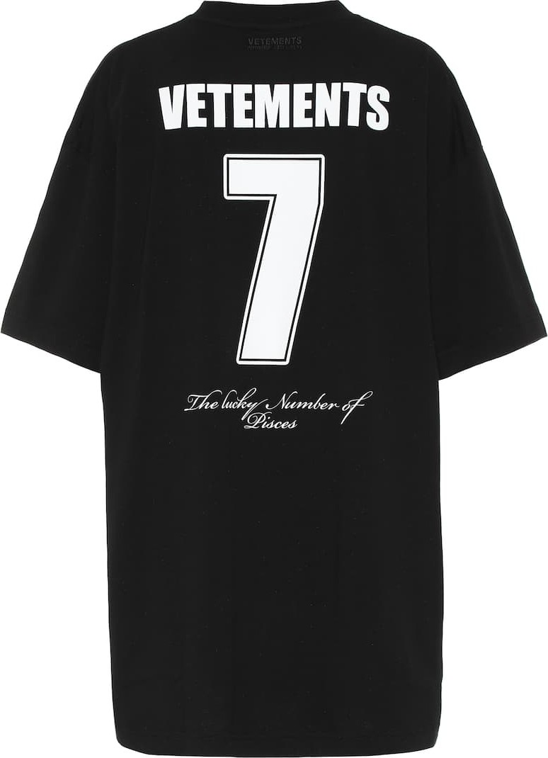 Vetements Oversized printed cotton T-shirt