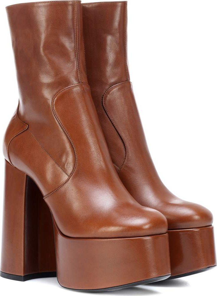 Saint Laurent Billy 140 leather ankle boots