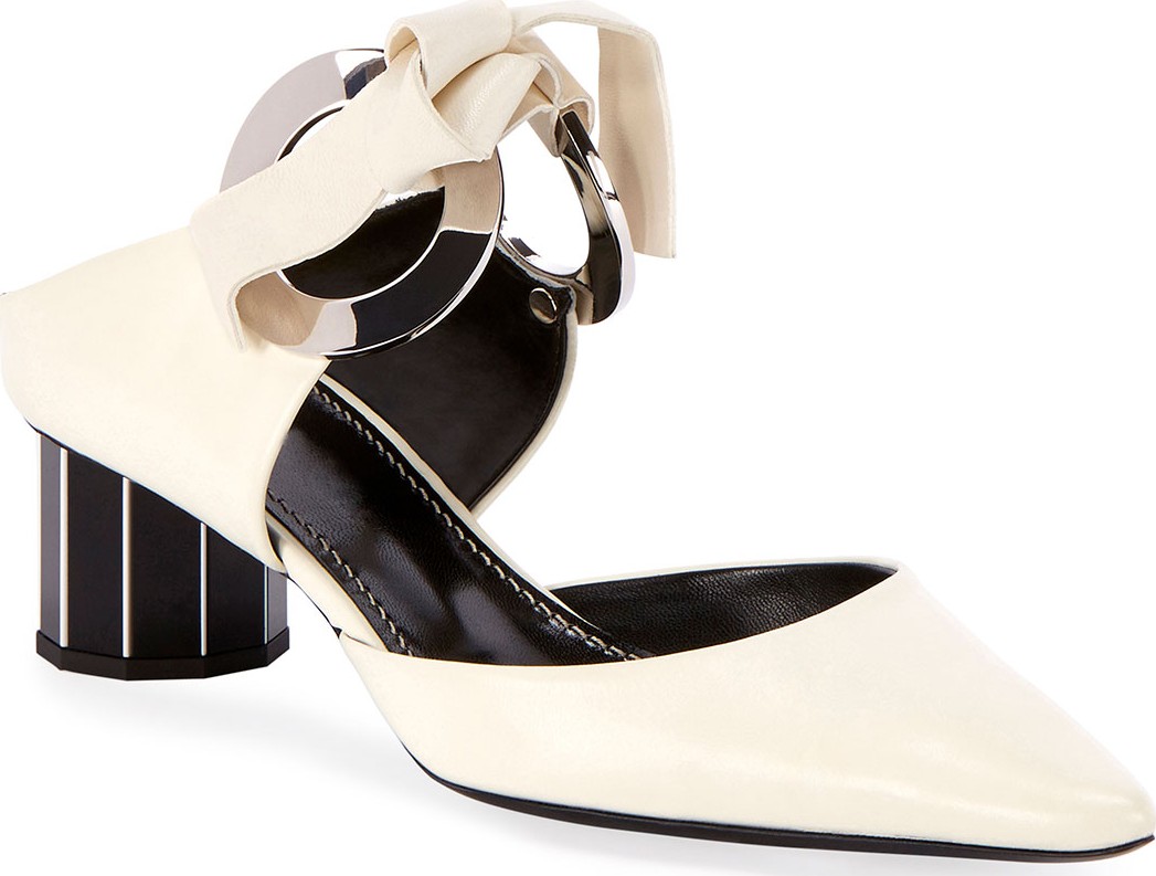 Proenza Schouler Circle Rings Slide Mules