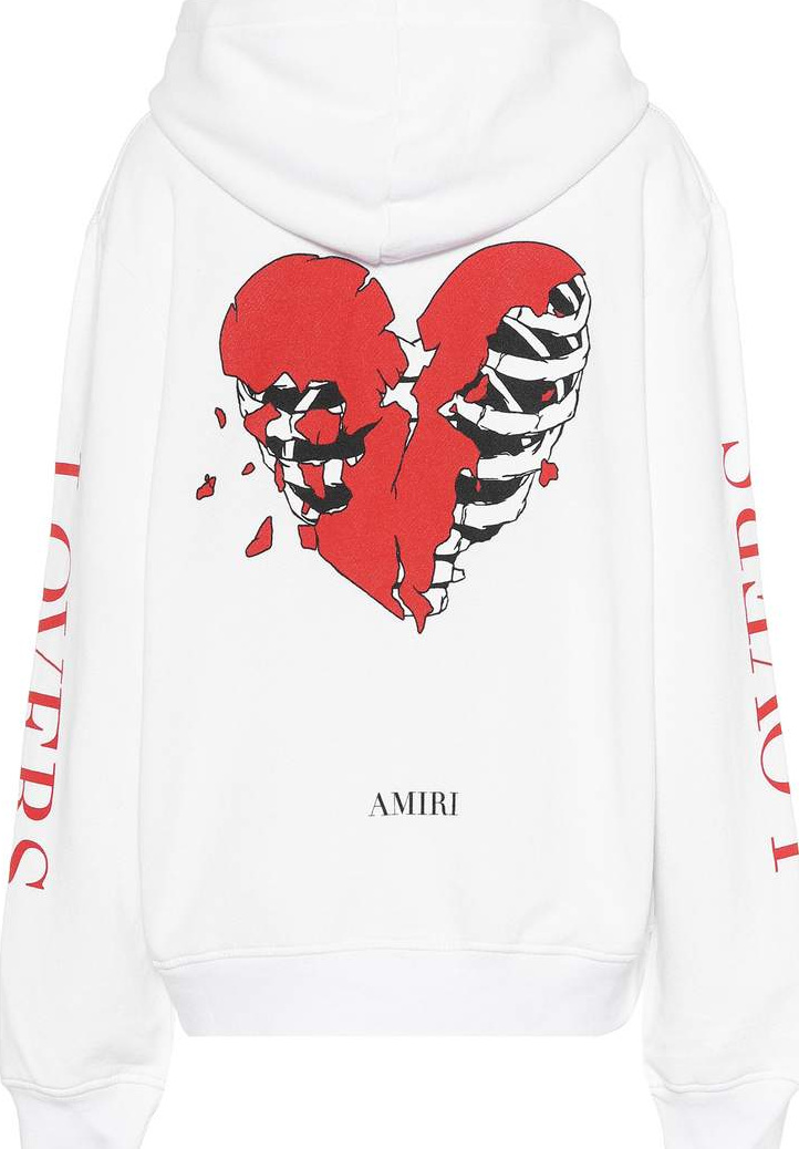 Amiri Lovers cotton hoodie