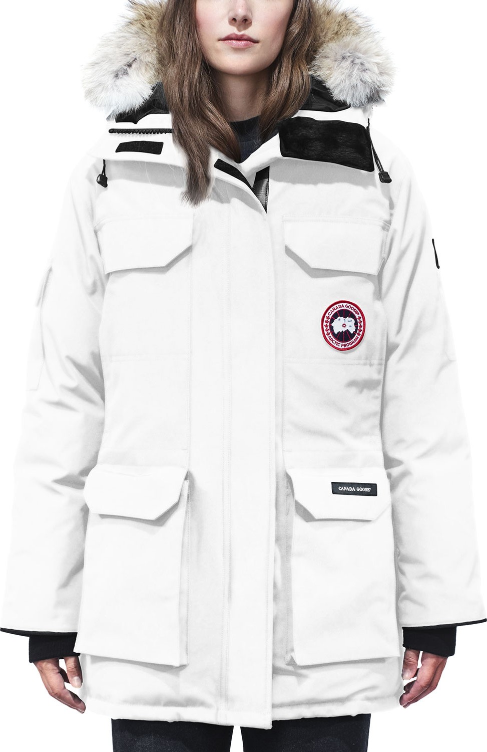 Canada Goose Expedition Multi-Pocket Parka Coat w/ Fur Hood