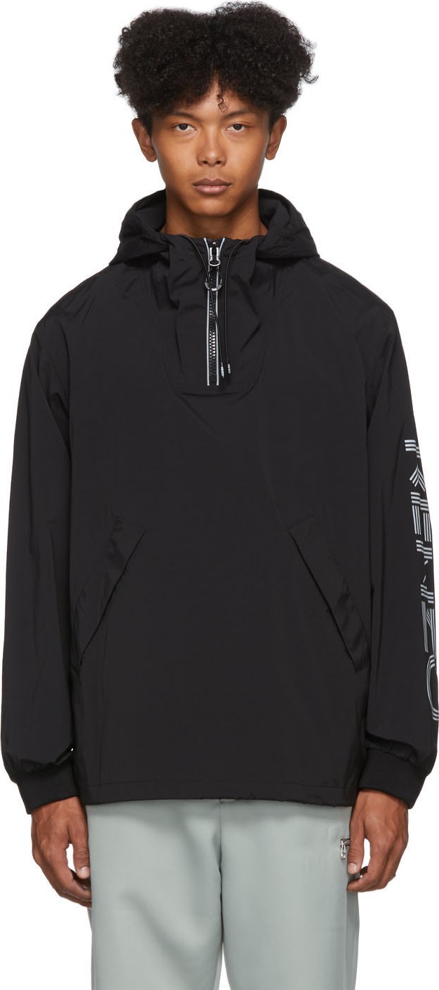 KENZO Black Anorak Jacket