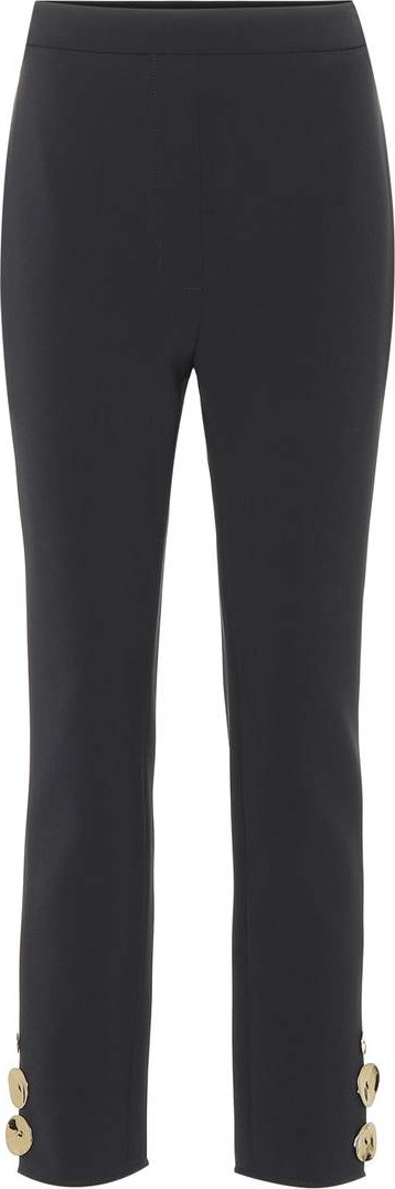 Ellery Cropped high-rise straight pants