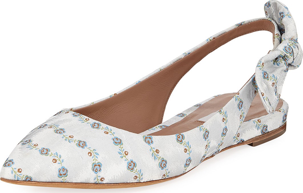 Tabitha Simmons Rise Slingback Printed Flats