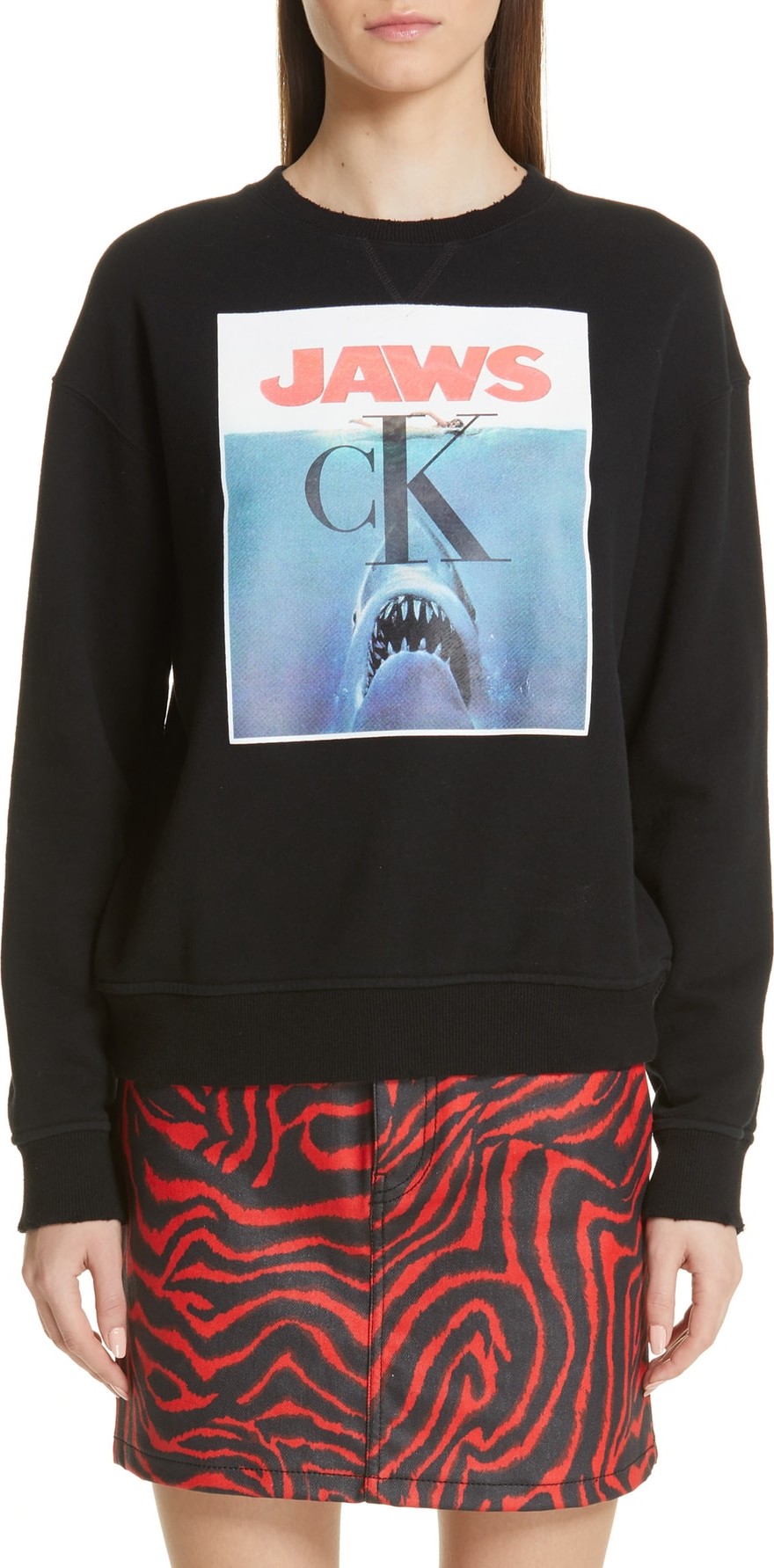 Calvin Klein 205W39NYC 'Jaws' Graphic Sweatshirt