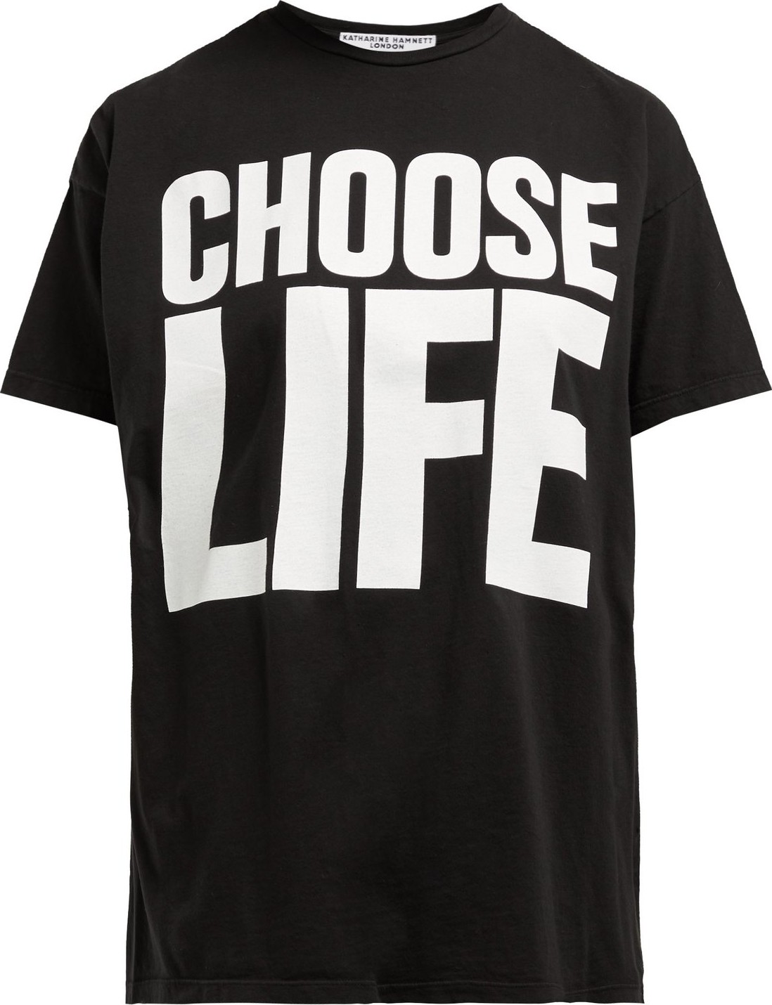 Katharine Hamnett Choose Life cotton-jersey T-shirt