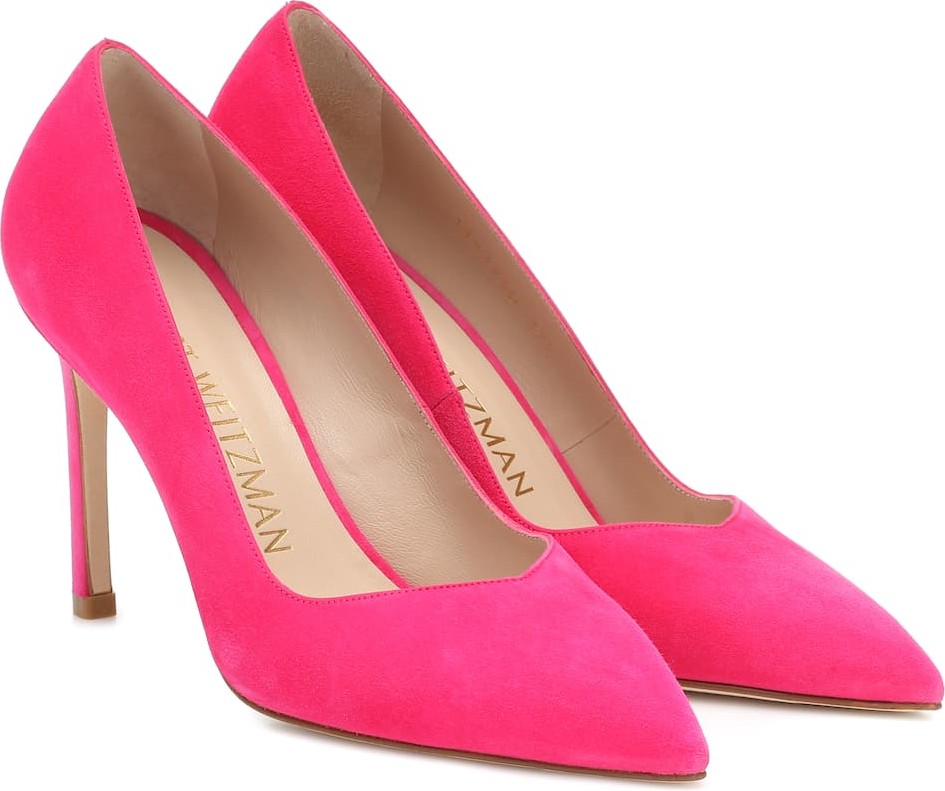 Stuart Weitzman Anny 95 suede pumps