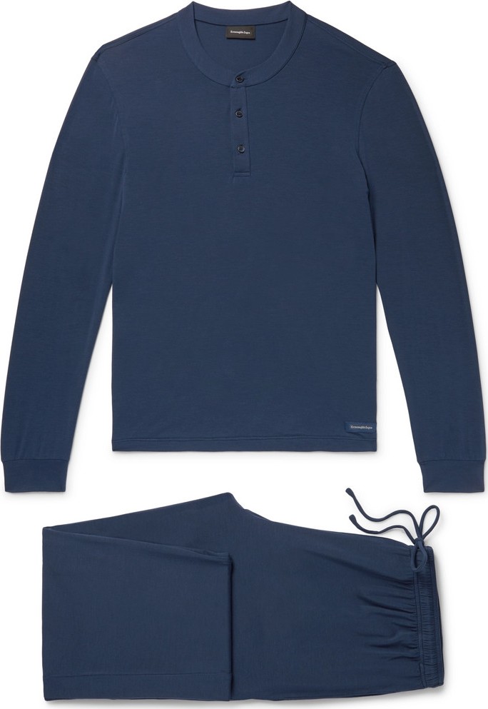 Ermenegildo Zegna Stretch Modal-Blend Pyjama Set