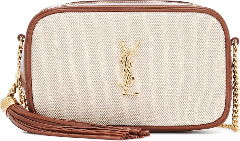 Saint Laurent Lou Mini canvas crossbody bag