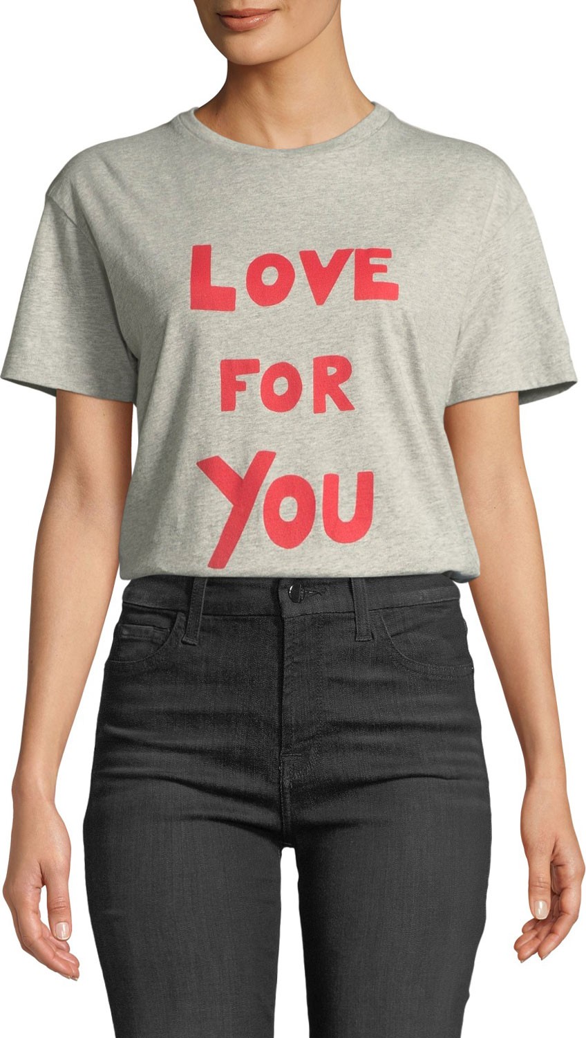 Bella Freud Love For You Crewneck Tee